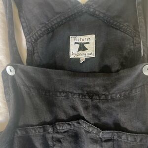 Johnny was overalls! Black linen XL